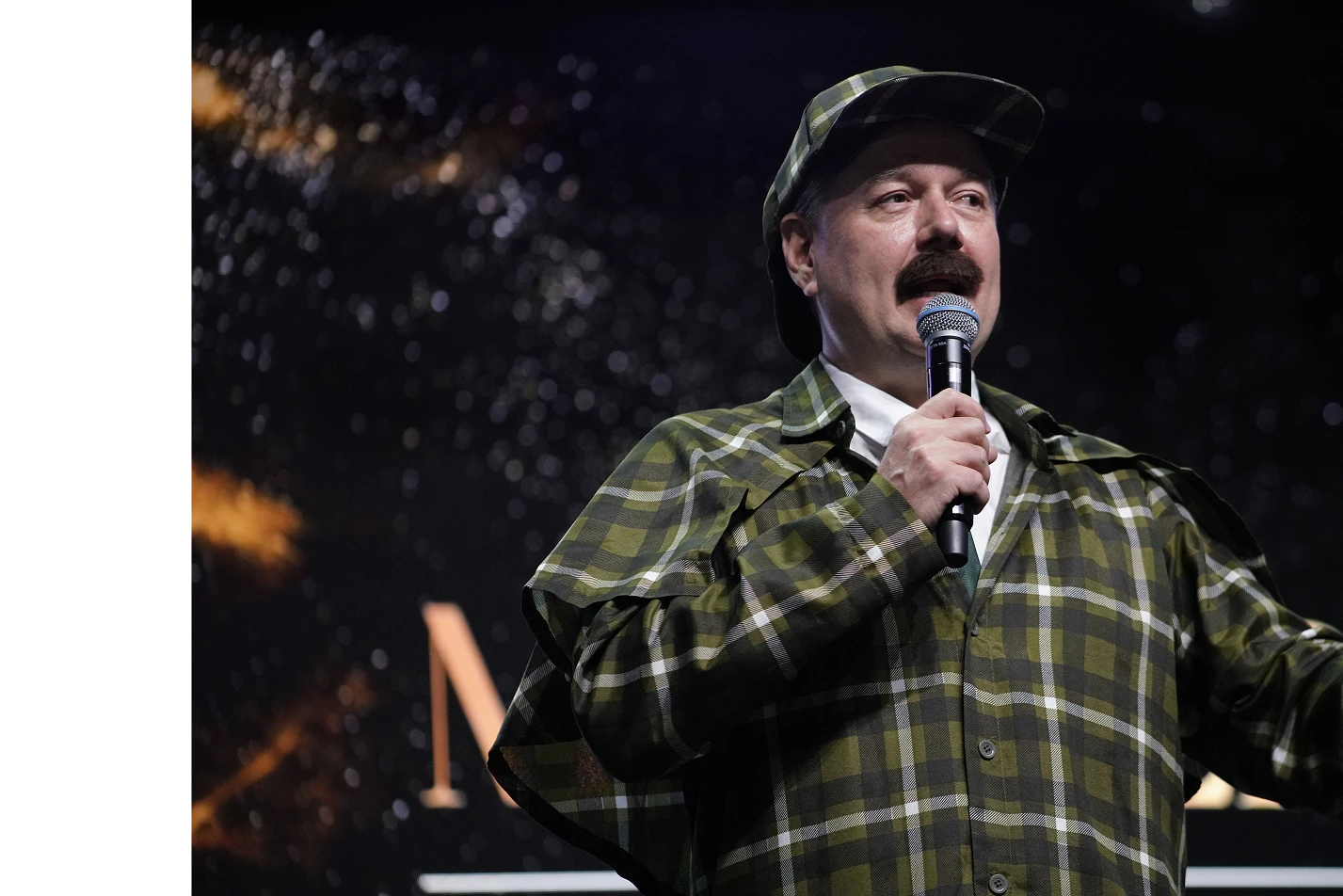 Palestrantes no palco